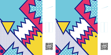 时尚科技简约线条城市礼品手提袋包装背景