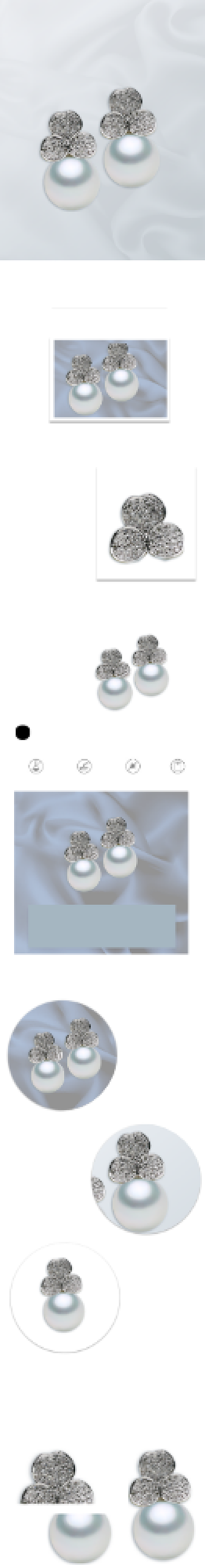 耳钉耳环饰品详情页背景