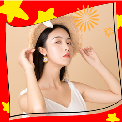 红色喜庆节日国庆头像背景