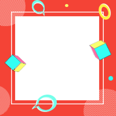 返场狂欢促销红色几何简约公众号次图背景