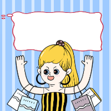 购物分享简约插画公众号次图背景