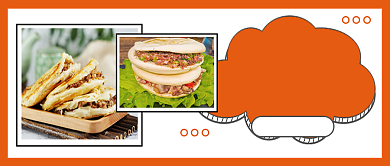 美食肉夹馍做法食谱公众号首图背景