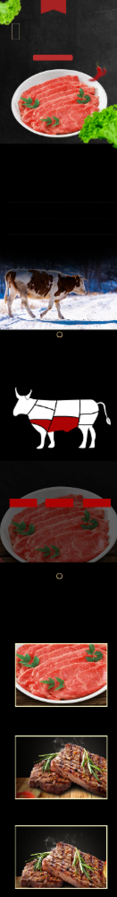 牛肉肉食品饮料详情页背景