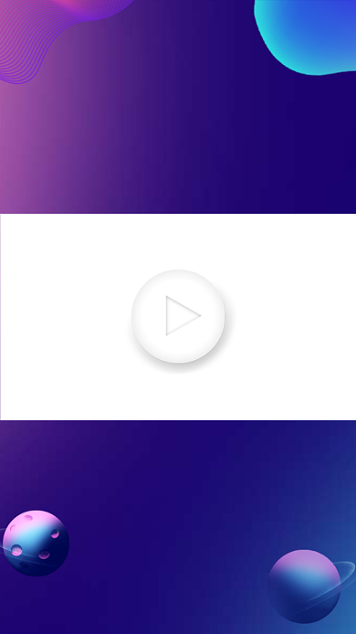 探索宇宙星球科技流体直播视频边框背景