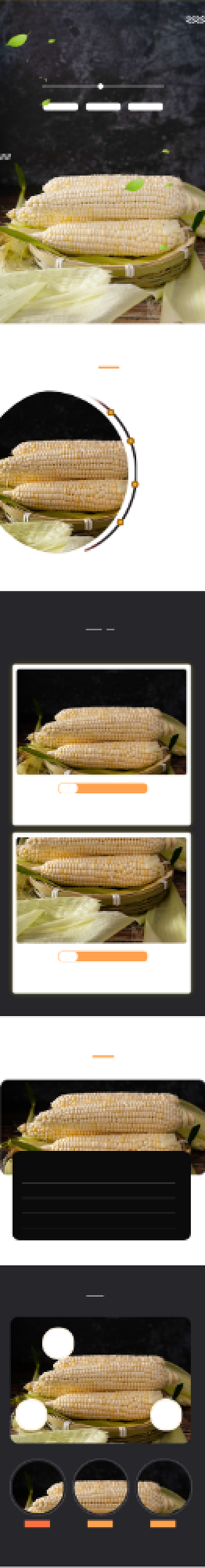 玉米糯玉米食品蔬菜农产品粮食详情页背景