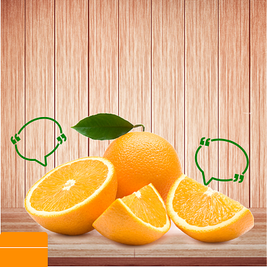 橙子黄色爆甜多汁桔子主图背景