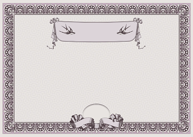 复古欧式边框荣誉奖状背景