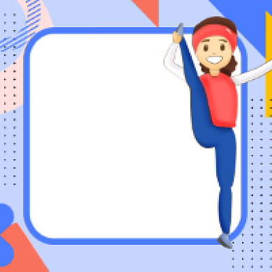 线上健身简约插画公众号次图背景