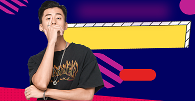 直播男主播粉丝日促销海报头图会员日背景