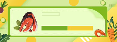 三文鱼清新生鲜限时抢购海报背景