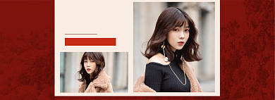 新年冬季女装满减促销海报背景