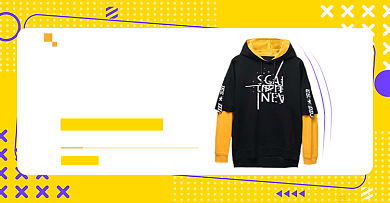 黄色创意秋冬上新男装海报背景