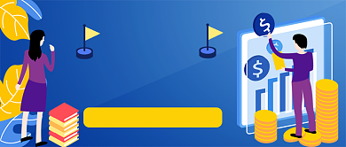 企业年度总结手绘卡通公众号首图背景