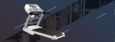 双十一电商健身器械家用跑步机banner背景