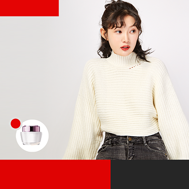 双11服装女装毛衣针织衫主图直通车背景