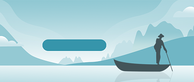 国内旅游推荐扁平古风公众号首图背景