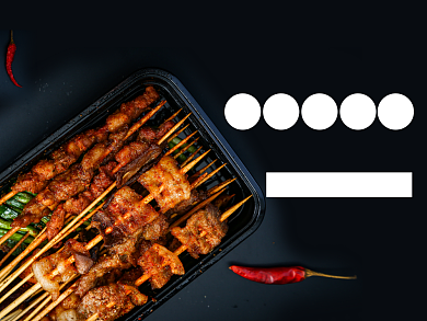 美团外卖烤串羊肉串主图背景
