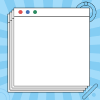 福利放送蓝色几何公众号次图背景