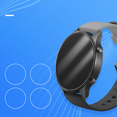 科技智能手表手环功能介绍简约主图背景