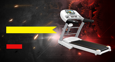 大气黑色健身跑步机有氧运动钻展背景