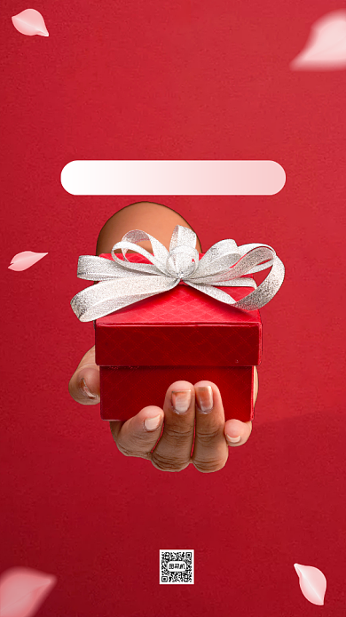 美甲美睫会员招募红色手机海报背景