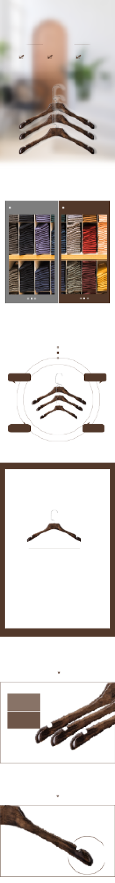 家居木质家具晾衣架详情页背景