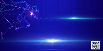 蓝色毕业典礼背景展板背景