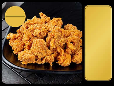 椒盐鸡米花小吃食品美团主图模板背景