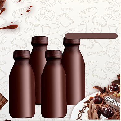 简约文艺巧克力牛奶主图背景