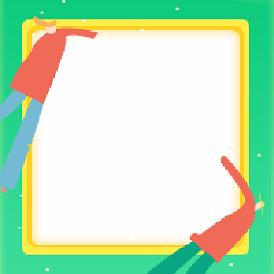 青春寄语简约插画公众号次图背景