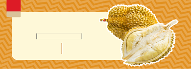 88会员日进口水果金枕榴莲促销banner背景