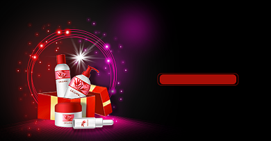 美妆年货节横版海报背景