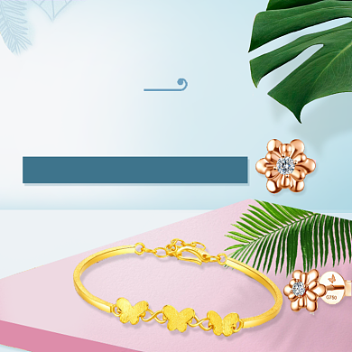 粉色简约唯美大气珠宝饰品主图背景