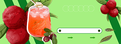 杨梅汁电商淘宝banner图背景