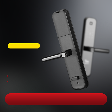 指纹锁防盗密码锁主图背景