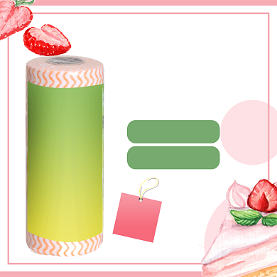 浅色文艺厨房一次性无纺布纸巾日用百货主图背景