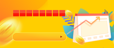 橙色渐变基金理财排行公众号首图背景