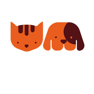 卡通可爱兽医标志背景