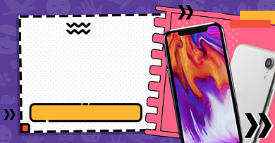 孟菲斯手机数码产品降价促销海报背景