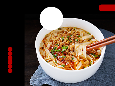 美食快餐拉面重庆小面中餐美团外卖主图背景