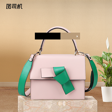 简约时尚女包箱包淘宝天猫主图背景