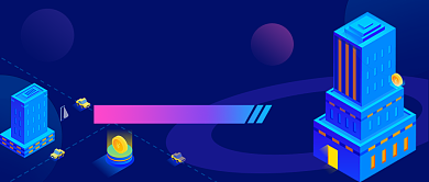 蓝色卡通家庭保险推荐公众号首图背景