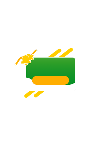 绿色圣诞节UI移动界面弹窗背景