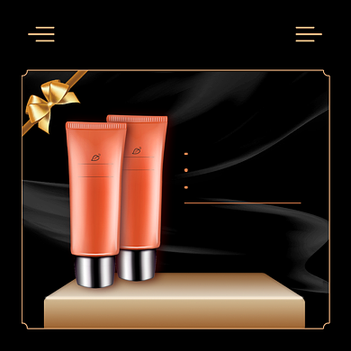 双十一黑五化妆品护肤品促销电商主图背景