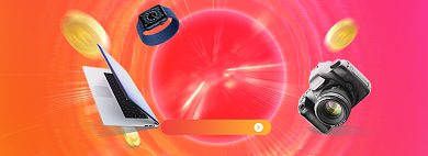 红色创意数码产品双十二海报背景