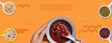 中式粥点移动端外卖平台背景