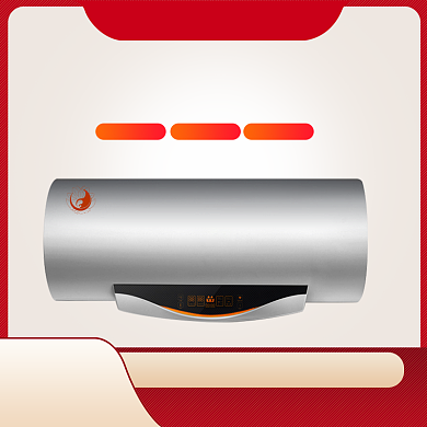 红色智能空调家电淘宝电商直通车主图背景