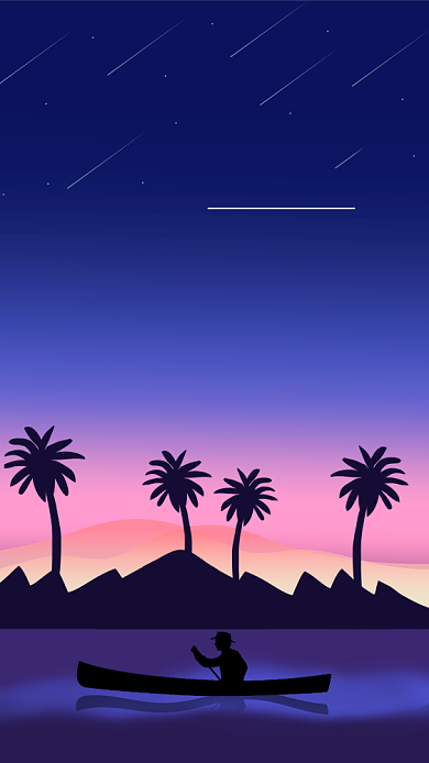 卡通晚安梦想文章配图背景