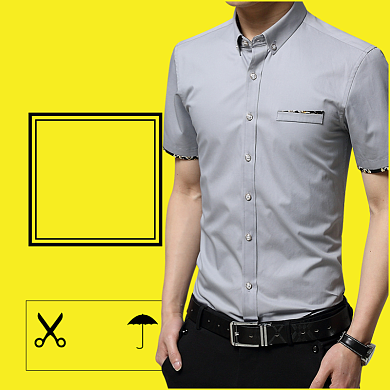 秋季男装夹克衬衫休闲裤主图背景