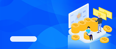 蓝色卡通股市波动公众号首图背景